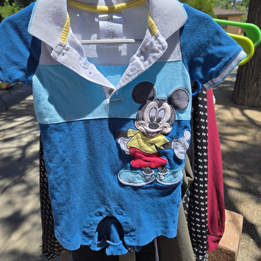 Disney Baby White and Yellow Outfit